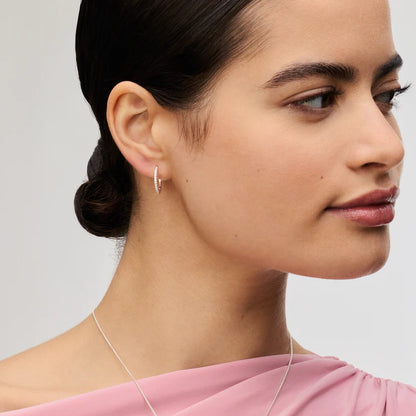 H&B Small Pavé Hoop Earrings