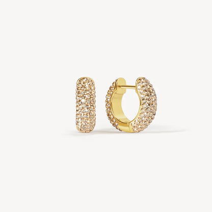 H&B Small Sparkle Hoop Earrings