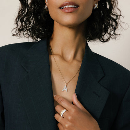 H&B Sparkle Letter Charm