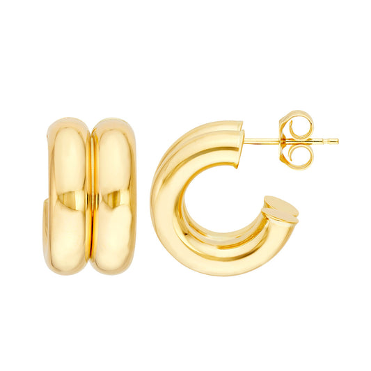 Roset Gold Label 'Mady' Double Hoop Earrings