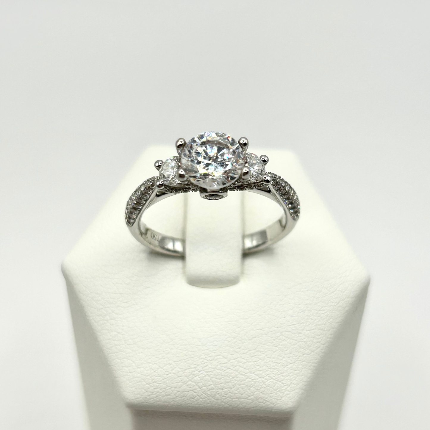 Roset 18K White Gold Engagement Ring 29611