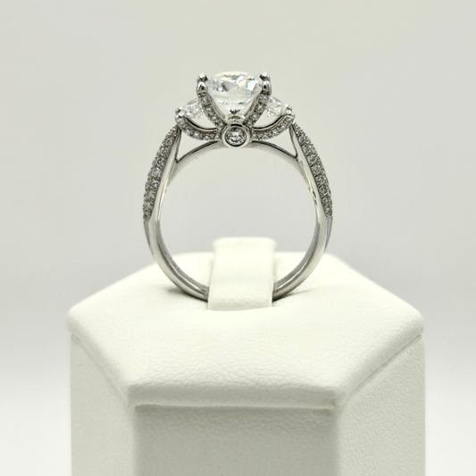 Roset 18K White Gold Engagement Ring 29611