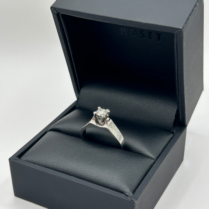 Roset Palladium Solitaire Engagement Ring