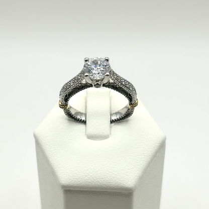 Verragio 18K White Gold Engagement Ring 5038R