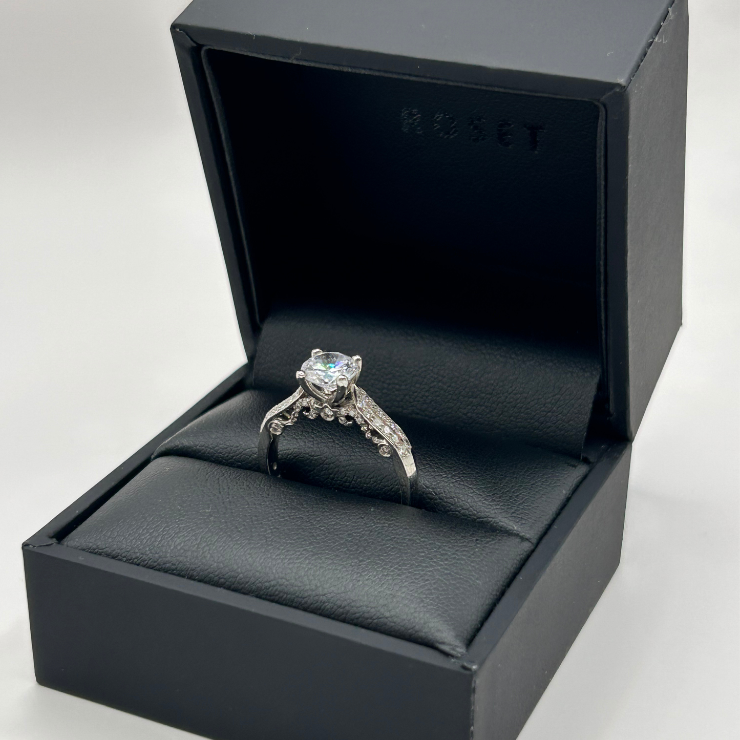 Verragio 18K White Gold Engagement Ring 7031X