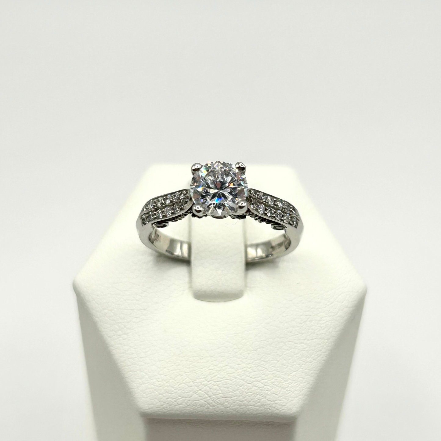 Verragio 18K White Gold Engagement Ring 7031X