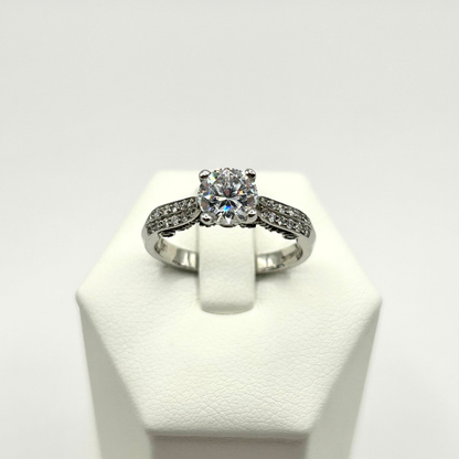 Verragio 18K White Gold Engagement Ring 7031X