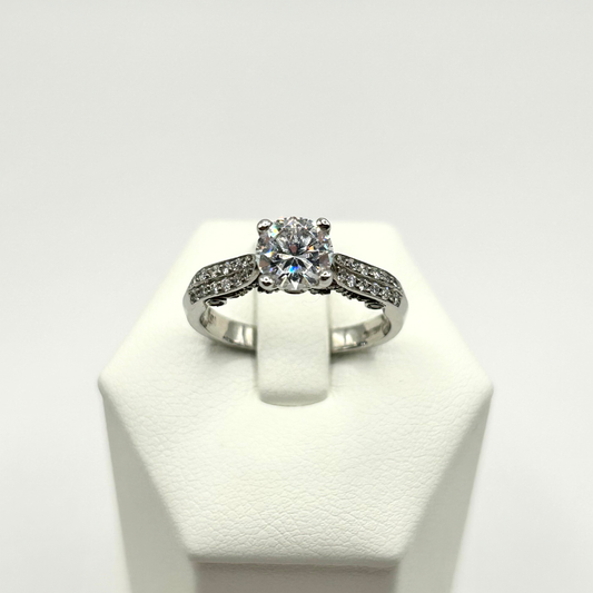Verragio 18K White Gold Engagement Ring 7031X