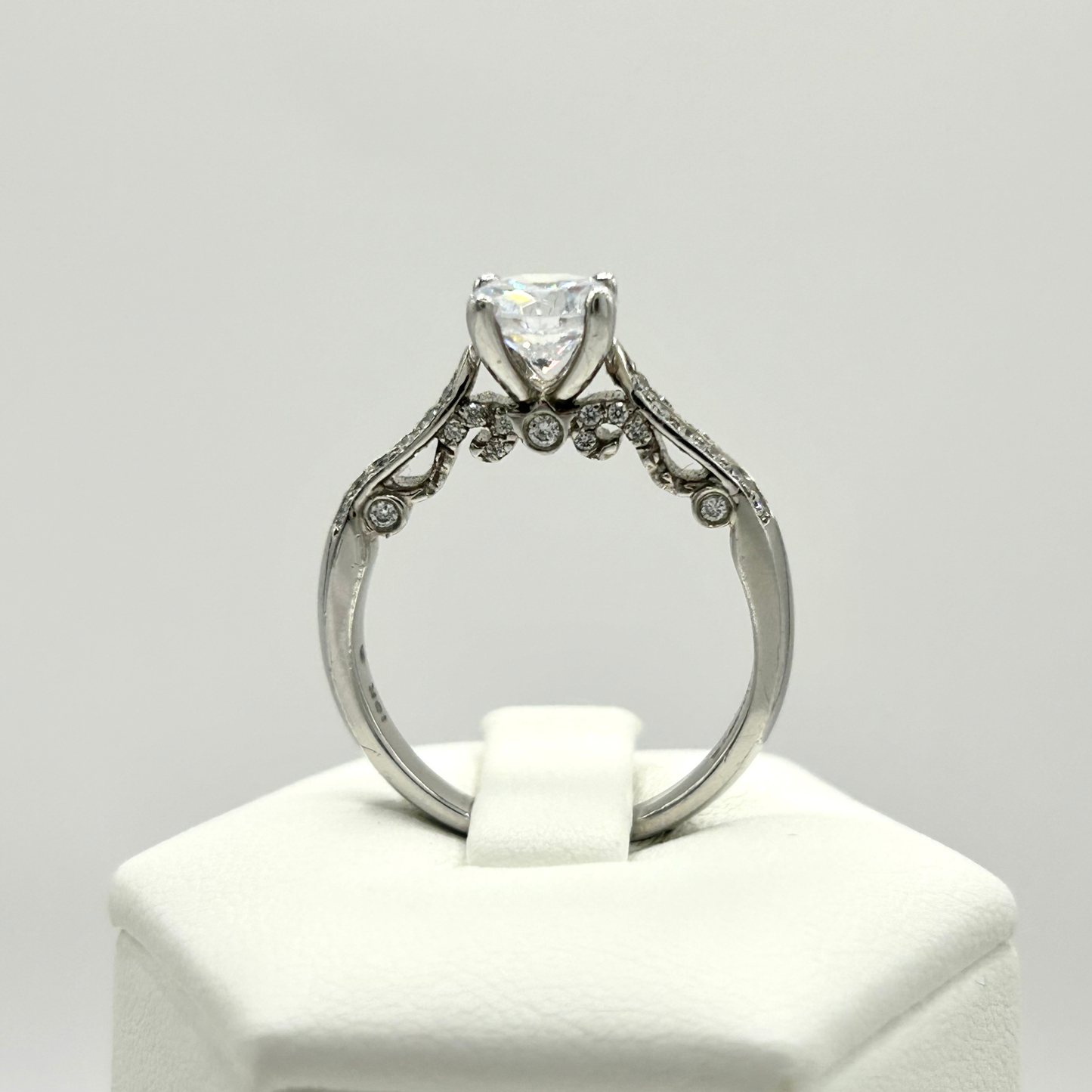 Verragio 18K White Gold Engagement Ring 7031X