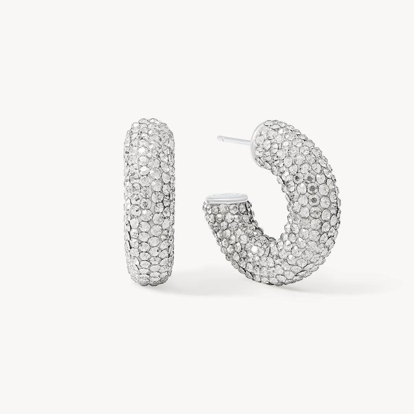 H&B Sparkle Chunky Hoops