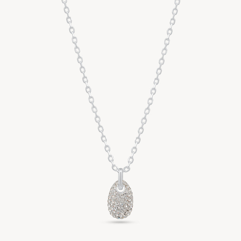 H&B SPARKLE PEBBLE CHARM NECKLACE