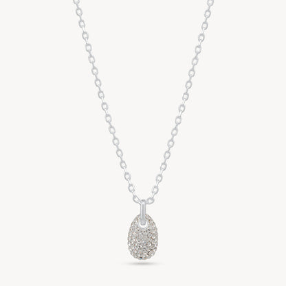 H&B SPARKLE PEBBLE CHARM NECKLACE