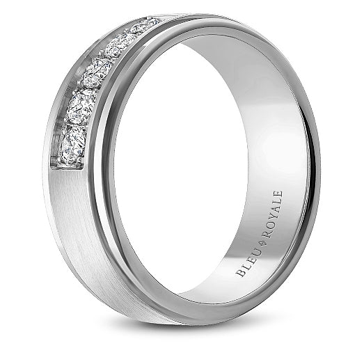 Bleu Royale 14K White Gold Men's Ring RYL-101WD75