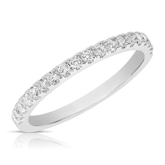 M.K. 18K White Gold & Diamonds Band