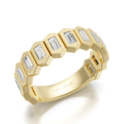 Noam Carver GLOW Bezel Set Baguette Diamond Band