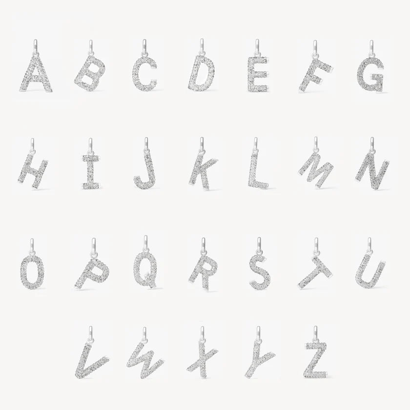 H&B Sparkle Letter Charm