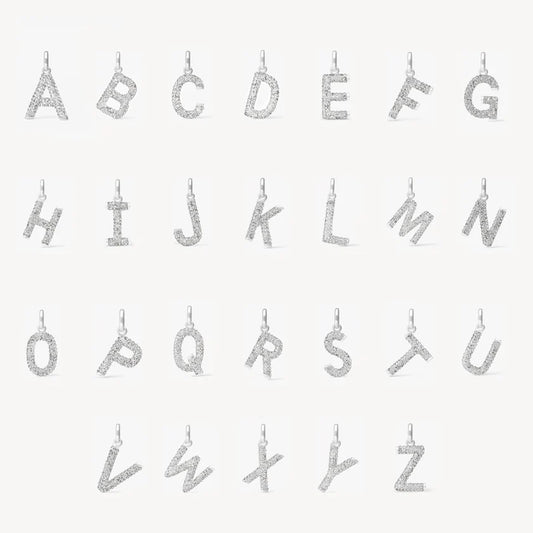 H&B Sparkle Letter Charm