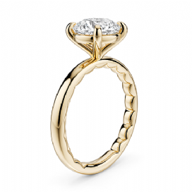 Noam Carver Luna 14K Yellow Gold Round Engagement Ring - 2.2mm