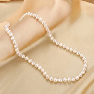 Pearl Necklace 14K 7mm