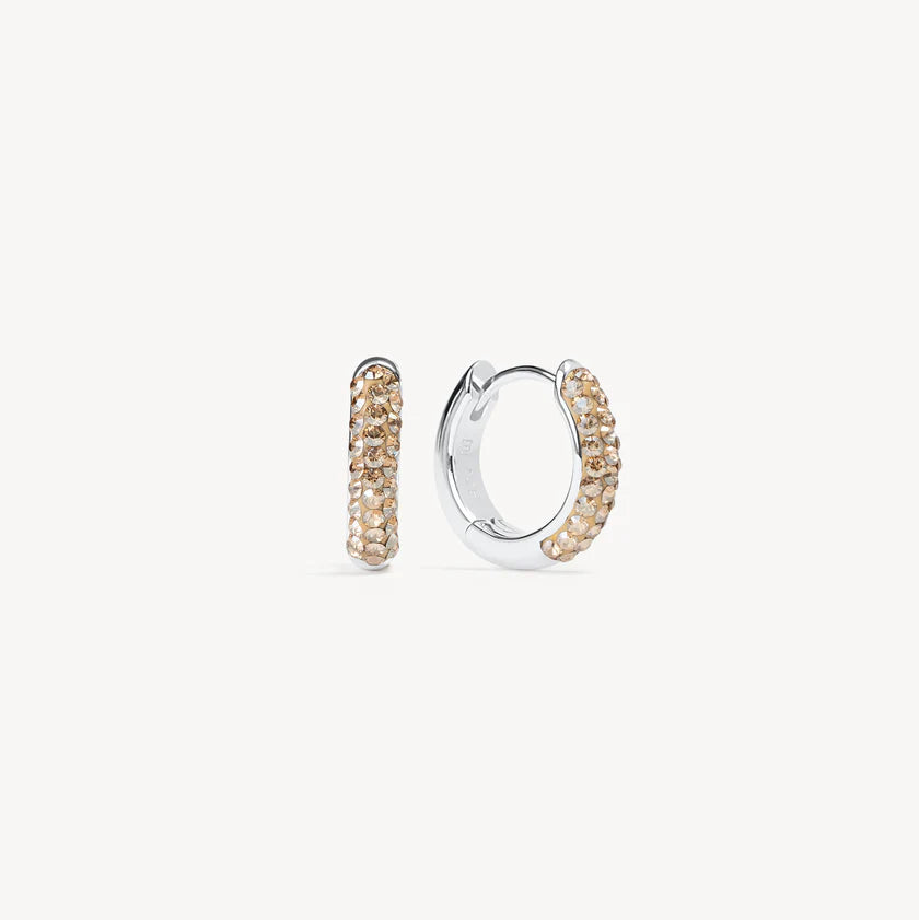 H&B Birthstone Always On Sparkle Hoops