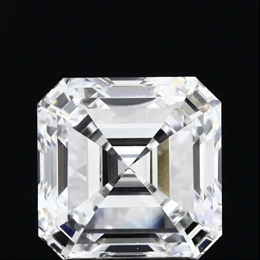 3.16ct. Asscher Lab Grown Diamond - D VS1 - IGI Certified - Roset Z486