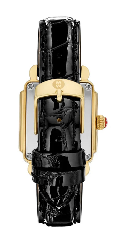 MICHELE - Deco Sport Mid Gold-Plated Leather Watch