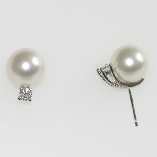 Royal Pearl Earrings with Diamonds Royal Pearl