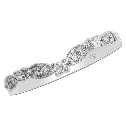 Roset - 14K White Gold Vintage Diamond Ring