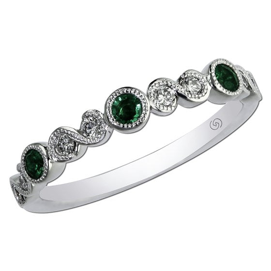 Roset - Emerald Stackable Ring Roset By Reid