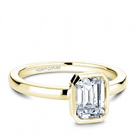 Solitaire Bezel Set Engagement Ring