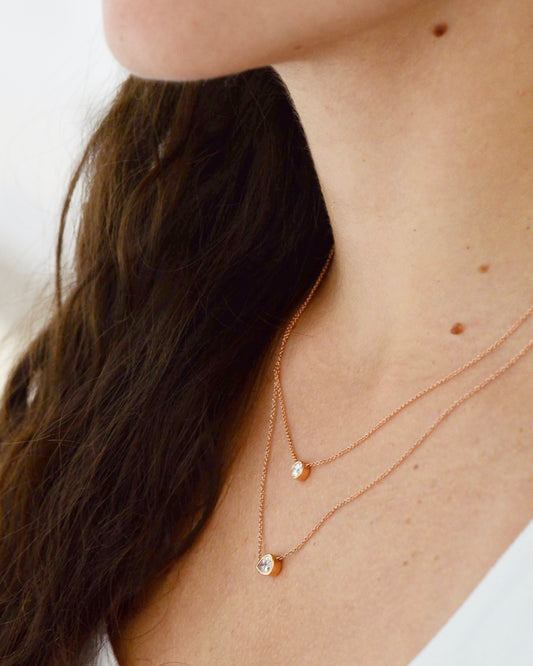 Forevermark Pear Shaped Tribute Diamond Necklace