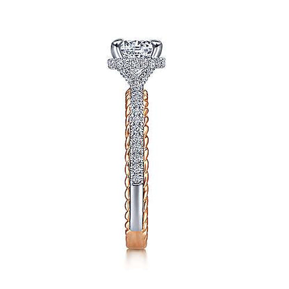 Gabriel "Vetta" 14K Round Diamond Engagement Ring
