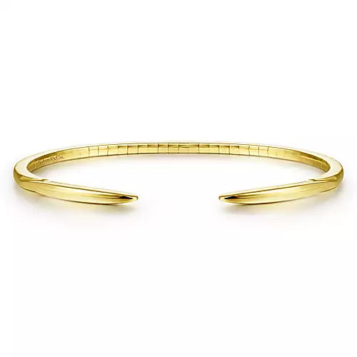 "Natalia" 14k Yellow Gold Split Cuff Bracelet