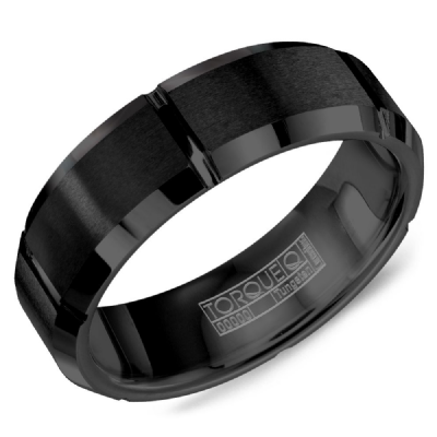 Crown Ring Tungsten Carbide - Men's Ring TU-0001