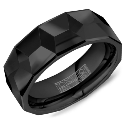 Crown Ring Tungsten Carbide - Men's Ring TU-0028
