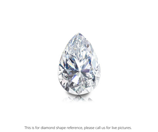 0.78ct. Pear Cut Diamond - F I2 - Roset Z357