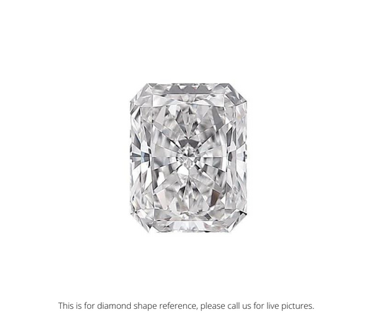 1.0ct. Radiant Diamond - E SI2 - Gemscan Certified - Roset Z389