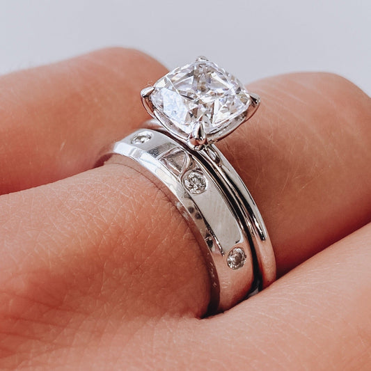 Roset - 14K White Gold Gypsy Diamond Ring Roset By Reid