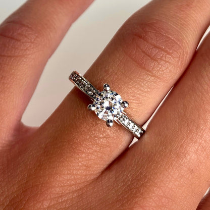 Roset 18K White Gold Engagement Ring 321M